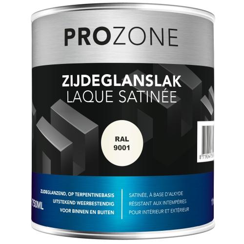Zijdeglanslak binnen/buiten 750ml Crème wit RAL9001 product photo
