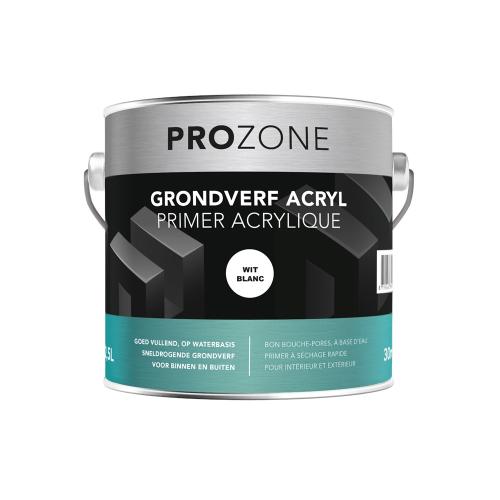 Grondverf acryl binnen/buiten 2.5l Zwart product photo
