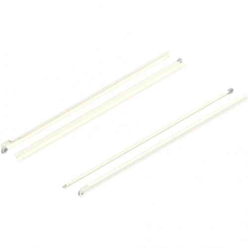 Ladegeleider enkel uittrekb. opliggend crèmewit 700mm 25kg product photo