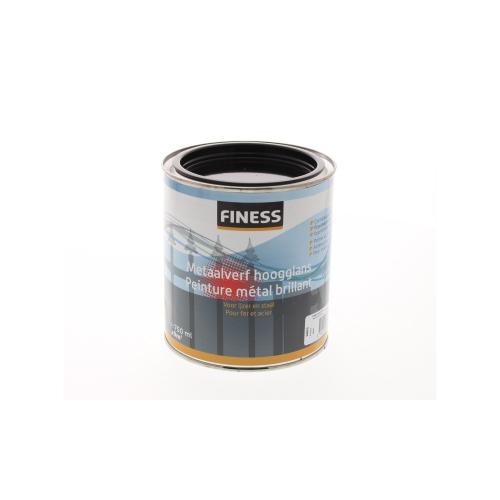 Metaalverf hoogglans binnen/buiten 750ml Zwart RAL9005 product photo