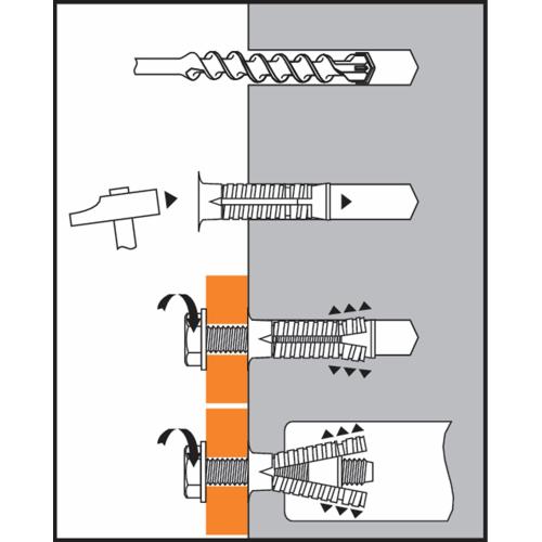 Spreidanker elektrolytisch verzinkt M8x55mm Prima product photo
