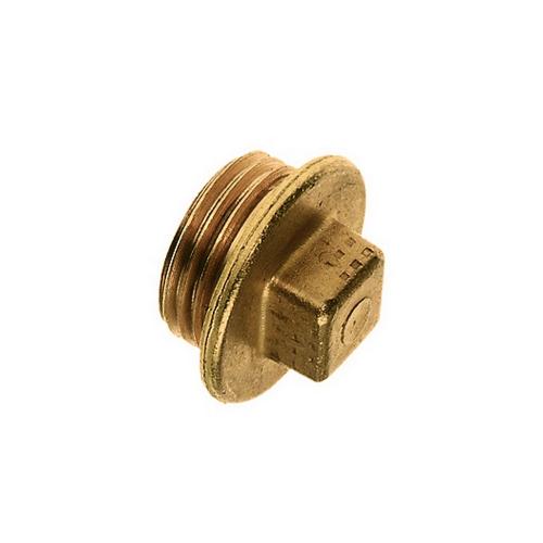 Draadfitting messing plugstop met vierkant 1x buitendraad 3/8 duims buitendraad bsp product photo