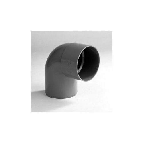 Bocht kort 90 graden pvc grijs lijm 1x mof/1x spie 32x32mm Komo BRL 52100 product photo