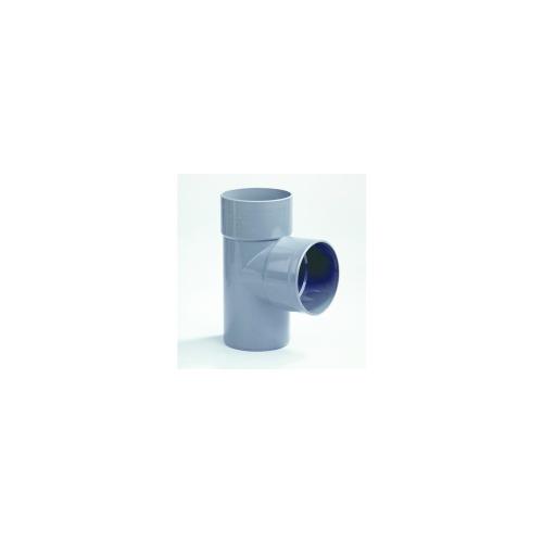Dyka t-Stuk 87.5 graden pvc grijs lijm 2xmof/1xspie 50x50x50mm Komo BRL 52100 product photo