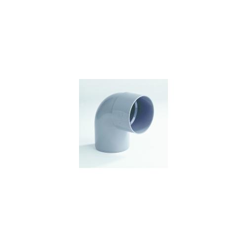 Bocht kort 90 graden pvc grijs lijm 1x mof/1x spie 110x110mm Komo BRL 52100 product photo