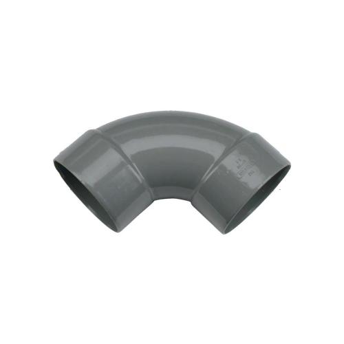 Wavin bocht 88 graden pvc grijs lijm 2x mof 125x125mm Wadal 3101212009 product photo
