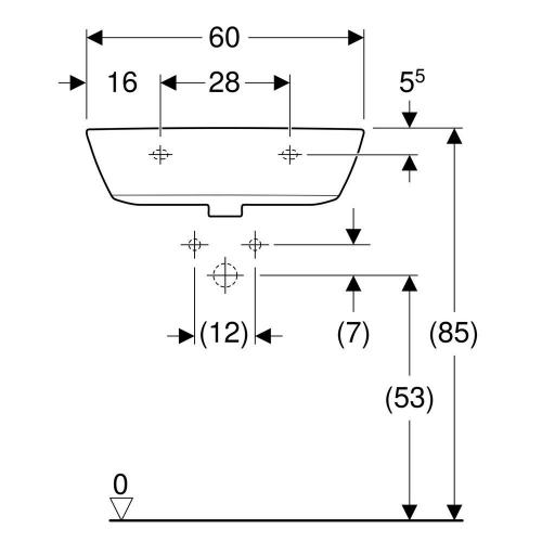 Geberit wastafel renova wit kraangat en overloop 600x480x190mm 500370011 product photo https://media.isero.nl/Isero-IseroNL-Site/images/L/676345_2.jpg L