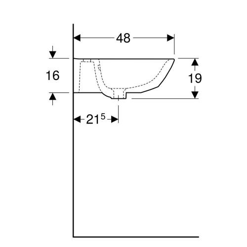 Geberit wastafel renova wit kraangat en overloop 600x480x190mm 500370011 product photo https://media.isero.nl/Isero-IseroNL-Site/images/L/676345_3.jpg L