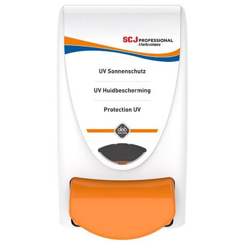 Dispenser voor zonnebrand softflessen 1l wit Sun Protect product photo