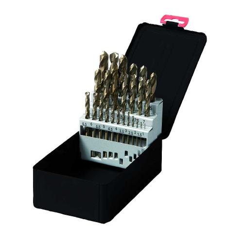 Spiraalborenset HSS cobalt 5% DIN 338 25-delig product photo