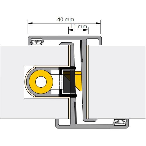 Alprokon deurnaald brandwerend 2850mm grendels en slotsparing Nemef 600 DD54/TR11 Din Rs product photo