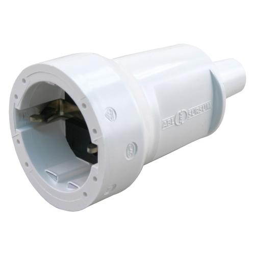 Contrastekker randaarde pvc 10/16a wit product photo