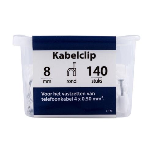 Kabelclip rond 8mm wit 140st product photo https://media.isero.nl/Isero-IseroNL-Site/images/L/788534_1.jpg L
