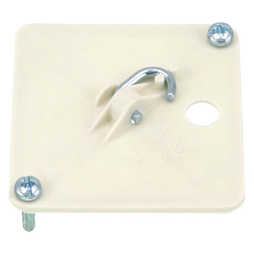 Attema Centraaldoosdeksel met ophanghaak vierkant creme 72x20x72mm met2 schroef M4x14mm AT4018 product photo