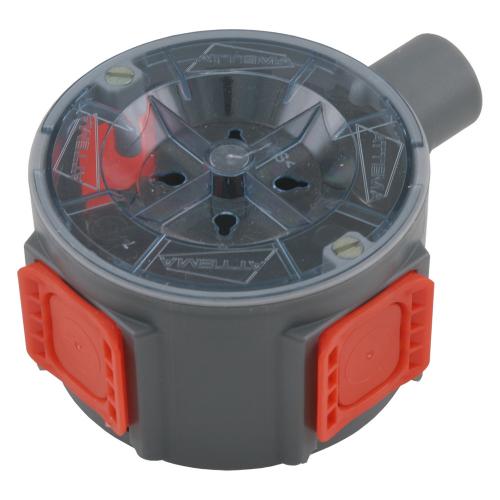 Attema Inbouwdoos 40mm diep grijs + 1x spruitst enkel U40 5/8 duims 16/19mm AT1114 product photo