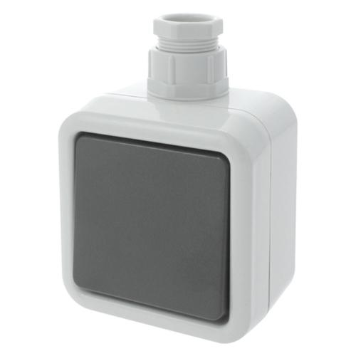 Honeywell Peha schakelaar opbouw wissel 1x wip 1 voudig grijs/antraciet Spatwaterdicht IP44 met wartel M20 product photo