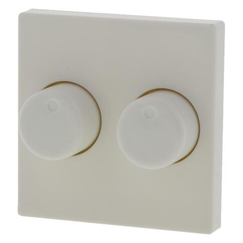 Jung centraalplaat voor dimmer met dubbele knop polar wit serie AS500 Ral 9016 Los Verpakt product photo