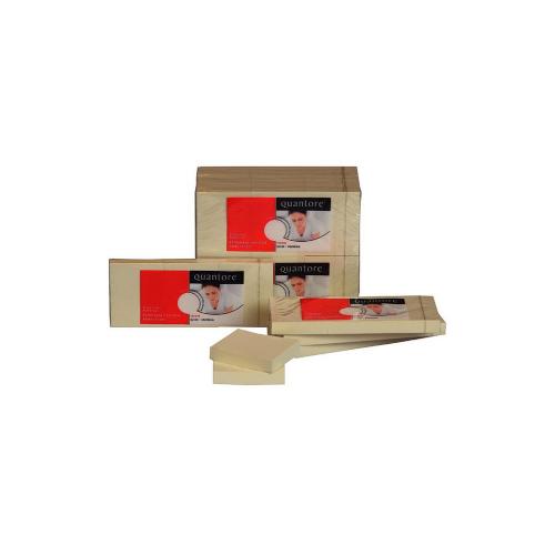 Memoblaadjes zelfklevend geel 40x50mm 100 vel product photo