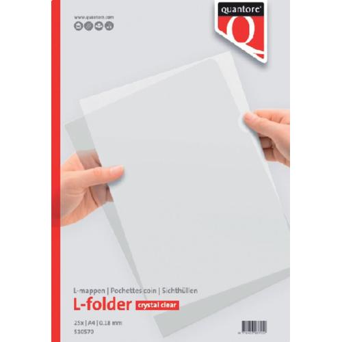 Insteekhoezen PP 0.18mm L-model A4 glad 25st product photo