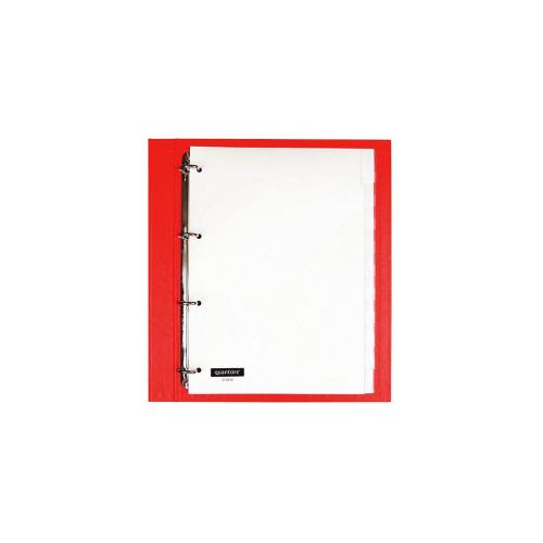 Tabbladen PP 0.12mm wit A4 4-gaats 10-delig venstertabs product photo