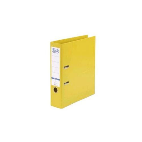 Ordner PP met insteekrug A4 80mm geel product photo