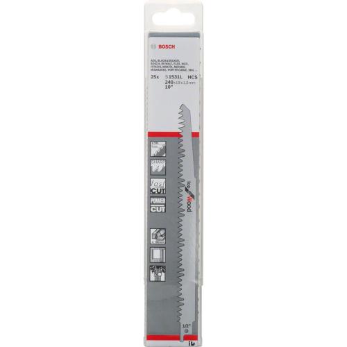 Bosch reciprozaagblad voor hout 240mm S1531L 25 stuks product photo https://media.isero.nl/Isero-IseroNL-Site/images/L/910027_1.jpg L