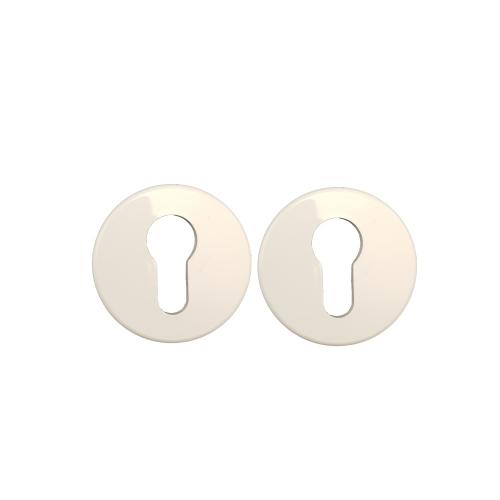 Cilinderrozetten nylon wit rond product photo