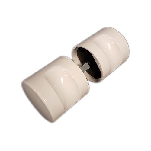 Deurknoppen nylon wit 52mm vastdraaibaar product photo