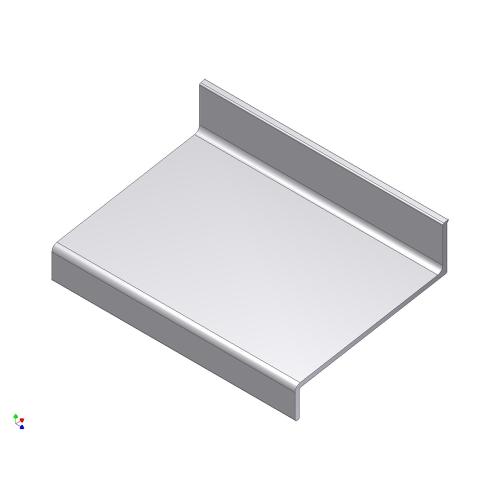 Waterslagprofiel aluminium 10gr 50mm product photo