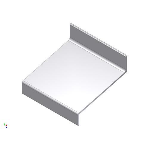 Waterslagprofiel aluminium 15gr 70mm product photo