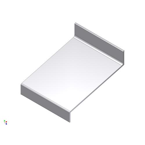 Waterslagprofiel aluminium 15gr 90mm product photo