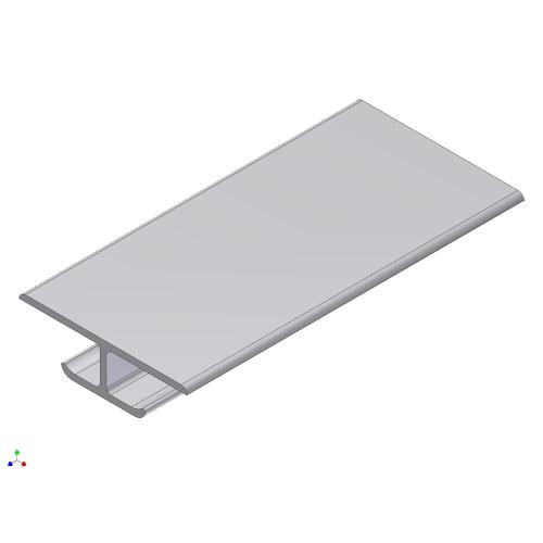 Koppelprofiel aluminium voor 8mm 40x20mm product photo