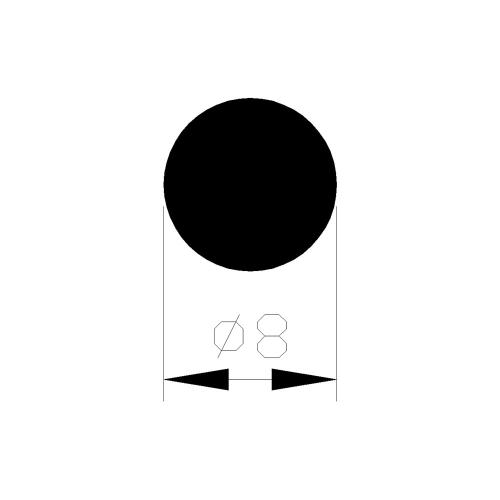 Rondstaf aluminium 8mm product photo