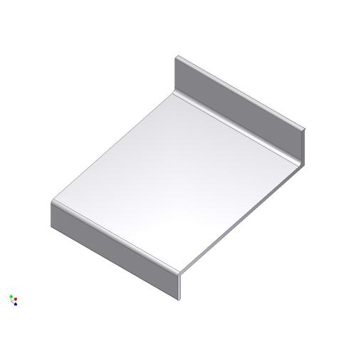 Waterslagprofiel aluminium 3m 80mm product photo