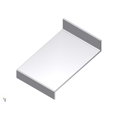 Waterslagprofiel aluminium 3m 100mm product photo