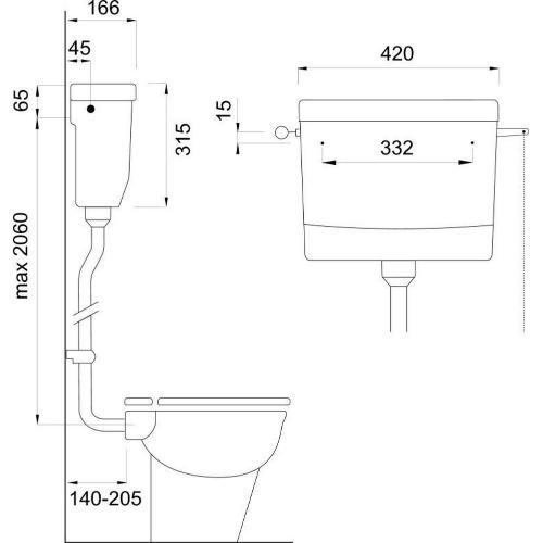 Reservoir 285 hooghangend wit zonder valpijp product photo https://media.isero.nl/Isero-IseroNL-Site/images/L/940416_1.jpg L