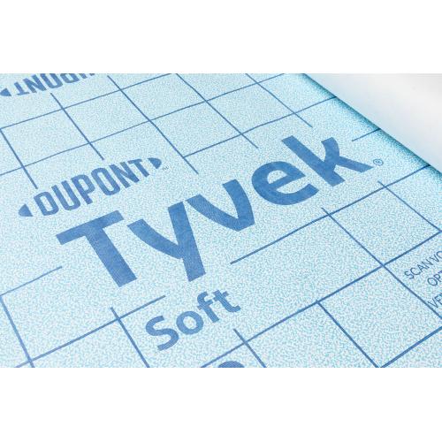 Tyvek Soft dak- en gevelfolie, extreem damp-open, waterdicht, hoge temp. bestendigheid 1.50 x 50m product photo https://media.isero.nl/Isero-IseroNL-Site/images/L/949102_1.jpg L