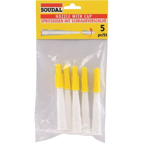Spuitmonden met dop tbv kitkokers 5st product photo