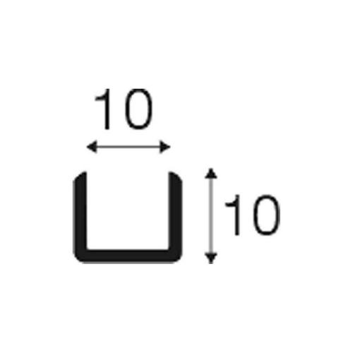 U-profiel kunststof 10 wit 260cm product photo