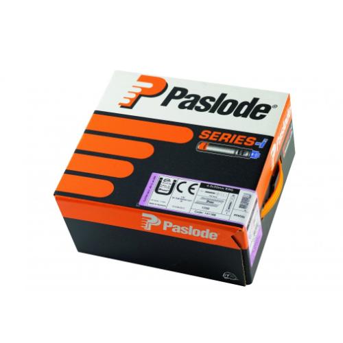 Paslode stripnagel papier gebonden gegalvaniseerd 3.1x75mm 2500 stuks met 2 gaspatronen 80ml 142030 product photo