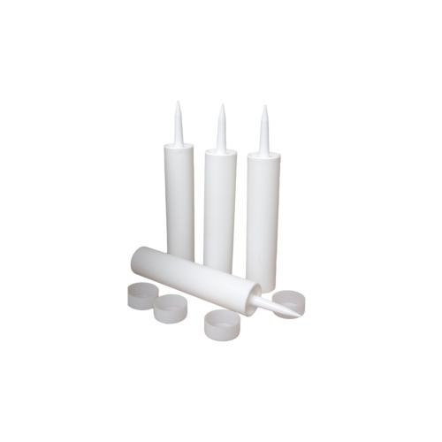 Kitkoker wit leeg 310ml met zuiger en tuit product photo