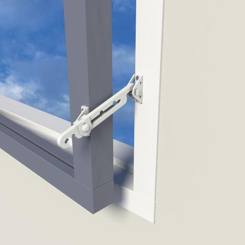 Raamuitzetter afsluitbaar wit voor binnendraaiende ramen product photo