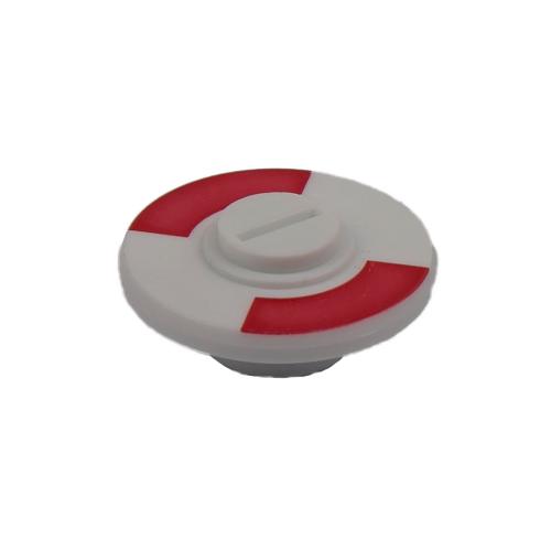 Plaatje rood/wit 8mm stergat product photo
