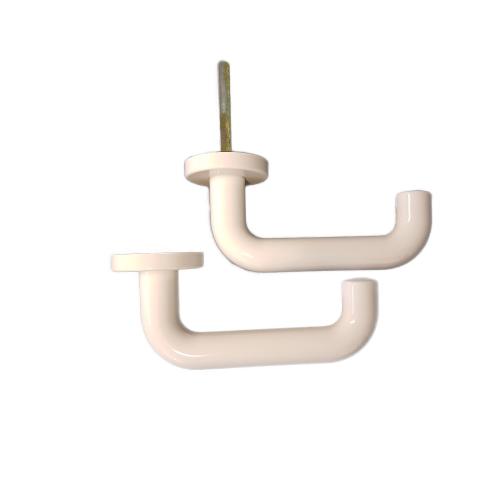 Deurkruk coupe op rozet nylon wit dd. 40mm product photo