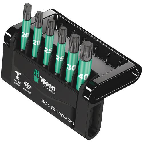Wera bitset 6-delig Tx Impaktor Bit-Check product photo