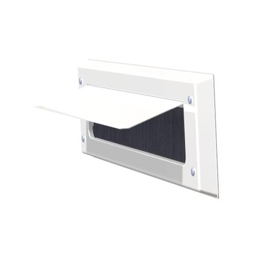 Tochtklep basic met haar wit 340x80mm product photo