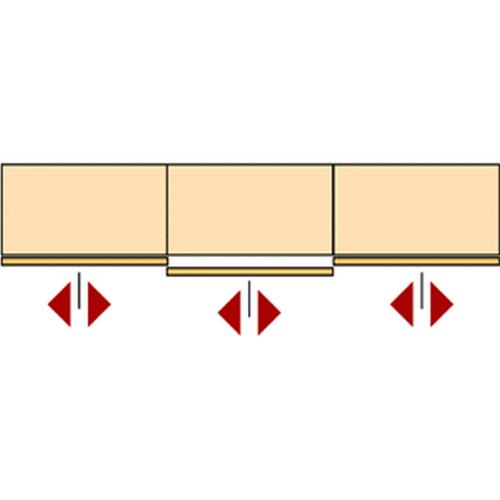 Schuifdeurbeslag TopLine 25 3-deurs 25kg. product photo