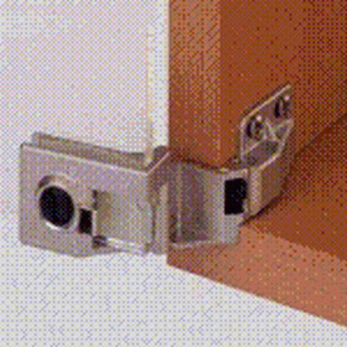 Scharnier nikkel mat hoekmontage voor glasdeur vol 170gr. product photo