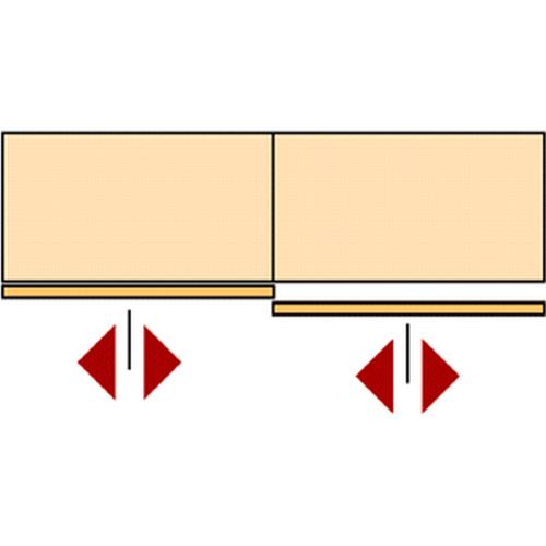 Schuifdeurbeslag Topline 1 2-deurs 50kg. product photo