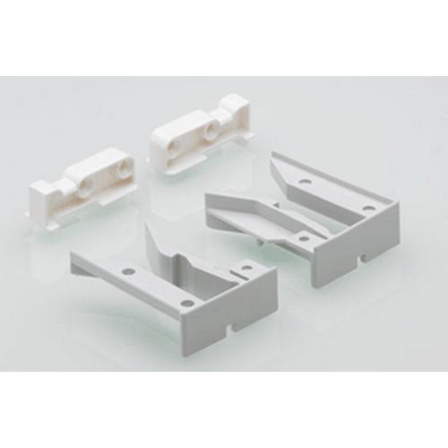 Opschuifsnapper en bodemplaathouder kunststof wit product photo